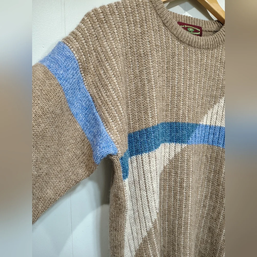 Northwestern Knitting Co Wool Sweater Mens Medium Geometric‎ Colorblock
